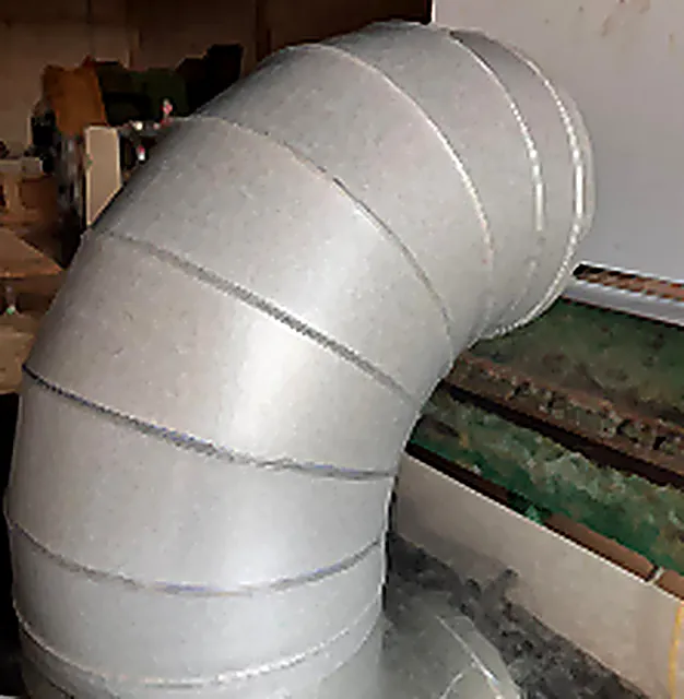 Curva galvanizada